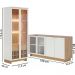 Buffet Vitoria E Cristaleira Guanabara Off White Freijo CLB