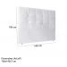 Cabeceira Casal 140cm Daiana Corano Branco ID Milani Store