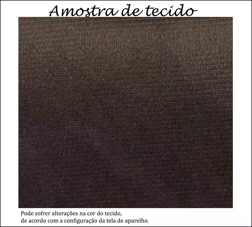Cabeceira Casal 140cm Daiana Suede Marrom ID Milani Store