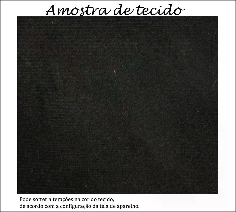 Cabeceira Casal 140cm Daiana Suede Preto ID Milani Store