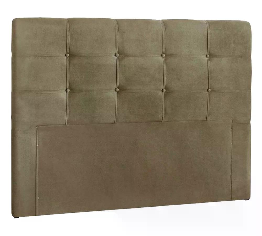 Cabeceira Casal 140cm Daiana Suede Taupe ID Milani Store