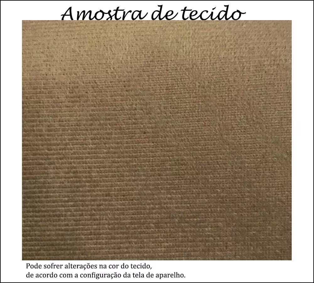 Cabeceira Casal 140cm Daiana Suede Taupe ID Milani Store