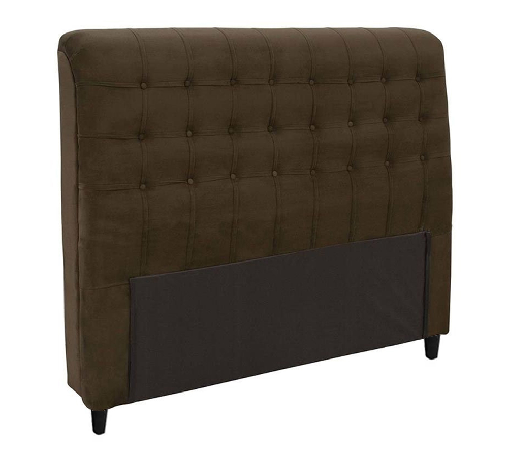 Cabeceira Casal 140cm Damares Suede Chocolate ID Milani Store