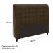 Cabeceira Casal 140cm Damares Suede Chocolate ID Milani Store