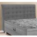 Cabeceira Casal 140cm Damares Suede Cinza ID Milani Store