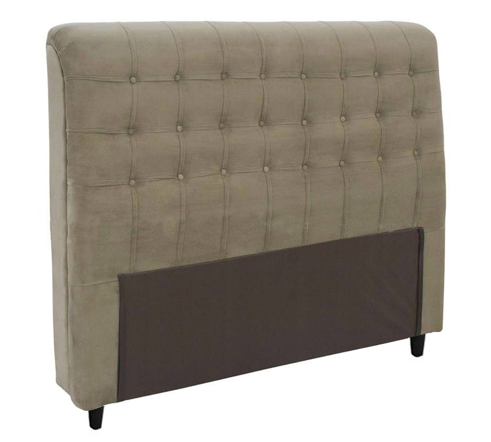 Cabeceira Casal 140cm Damares Suede Taupe ID Milani Store