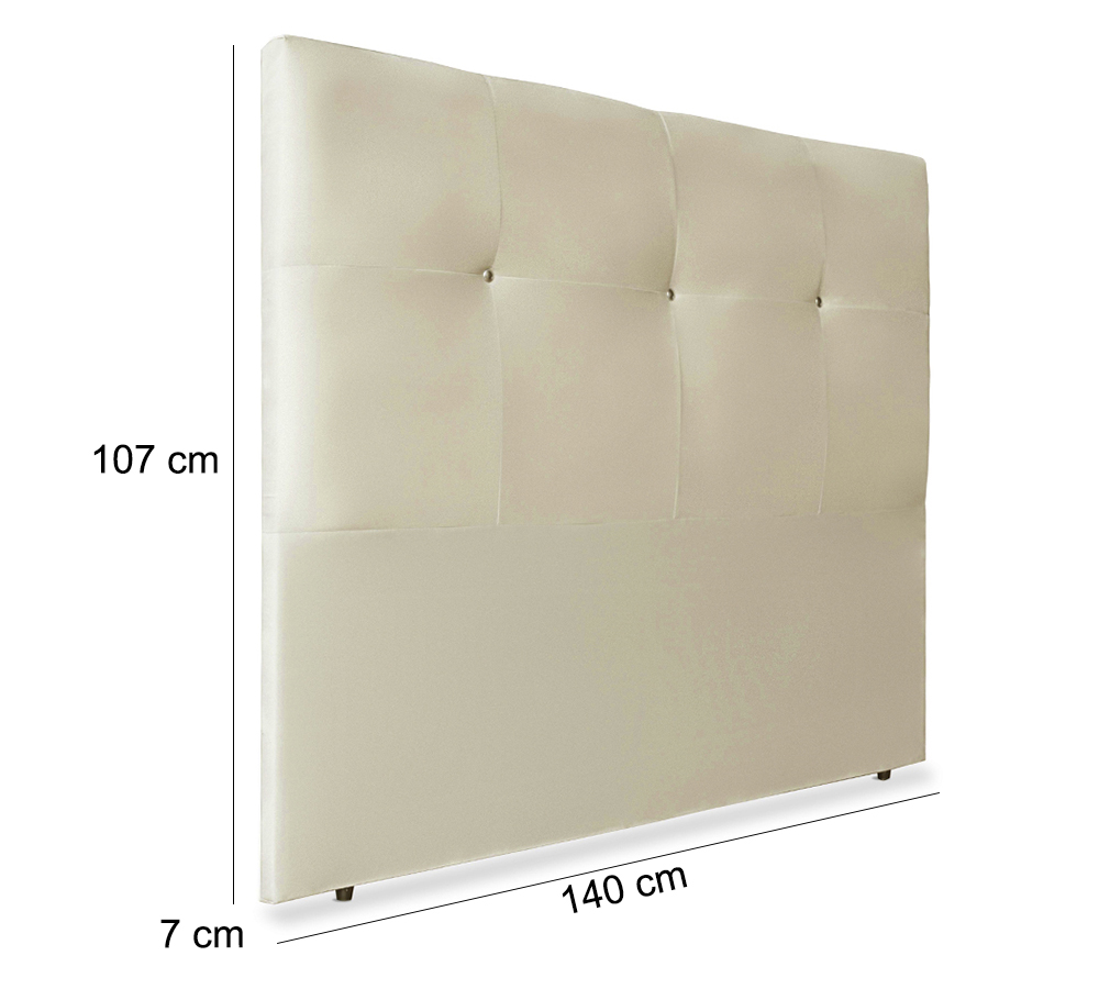 Cabeceira Casal 140cm Sofia Suede Marfim ID Milani Store