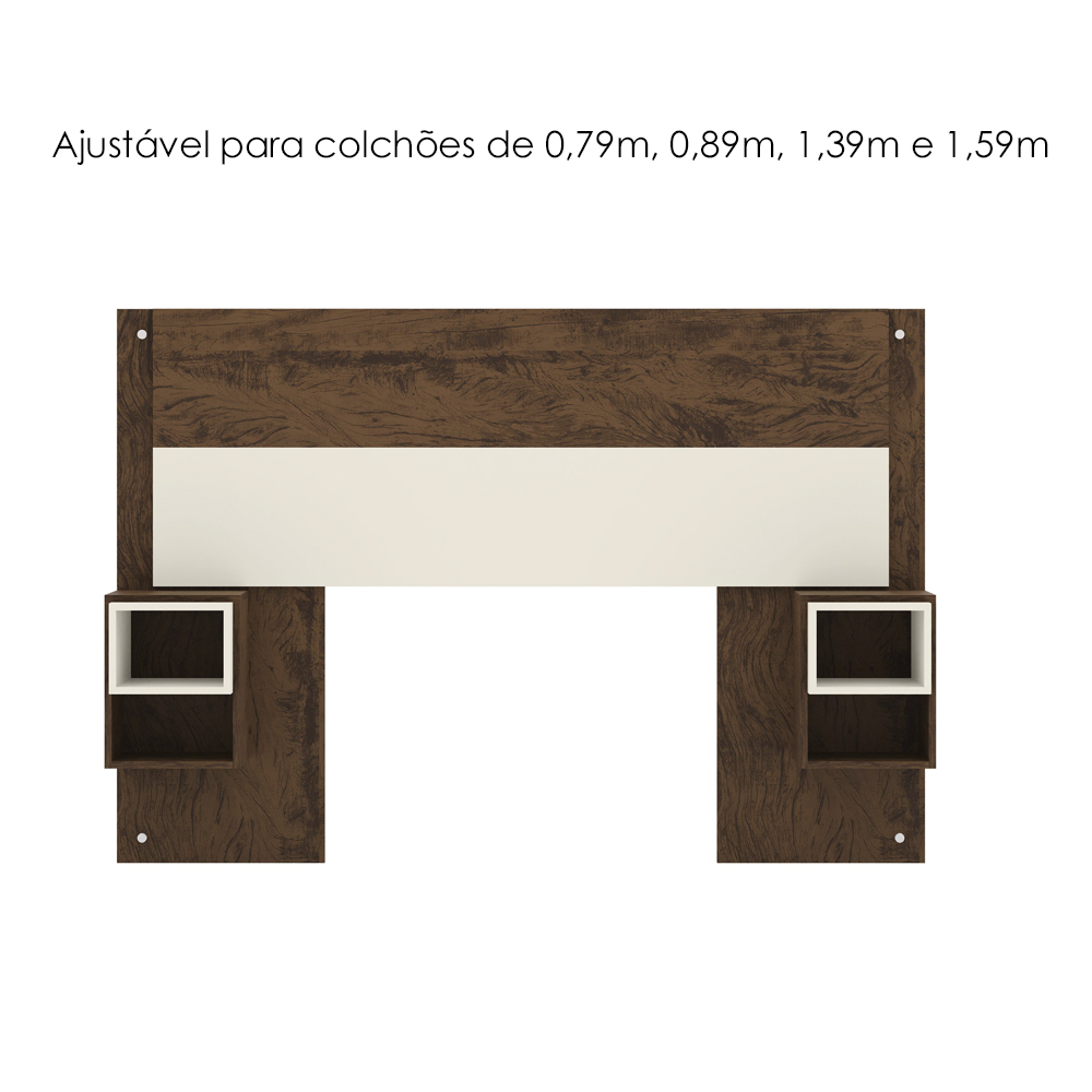 Cabeceira Extensivel 236 cm TOQ 50018 Imbuia Champanhe VLR