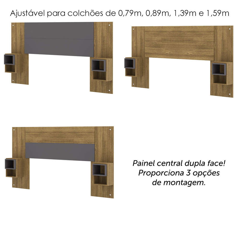Cabeceira Extensivel 236 cm TOQ 50018 Nature Alasca VLR