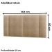 Cabeceira Modulada Casal 140 cm Com Led Boucle Bege Milani Store