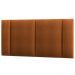 Cabeceira Modulada Casal 140 cm Com Led Boucle Terracota Milani Store