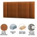 Cabeceira Modulada Casal 140 cm Com Led Boucle Terracota Milani Store