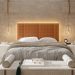 Cabeceira Modulada Casal 140 cm Com Led Boucle Terracota Milani Store