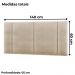 Cabeceira Modulada Casal 140 cm Com Led Linho Bege Milani Store