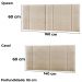 Cabeceira Modulada Casal Queen 160 cm Com Led Linho Bege VConcept