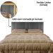 Cabeceira Modulada Casal Queen 160 cm Com Led Linho Cinza VConcept