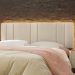 Cabeceira Modulada King 200 cm Com Led Boucle Bege Milani Store