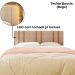 Cabeceira Modulada King 200 cm Com Led Boucle Bege Milani Store