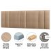 Cabeceira Modulada King 200 cm Com Led Boucle Bege Milani Store
