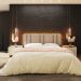 Cabeceira Modulada King 200 cm Com Led Boucle Bege Milani Store