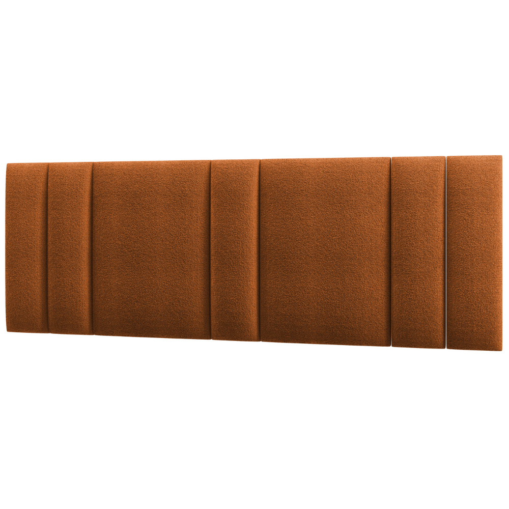 Cabeceira Modulada King 200 cm Com Led Boucle Cinza Milani Store
