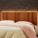 Cabeceira Modulada King 200 cm Com Led Boucle Cinza Milani Store