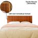 Cabeceira Modulada King 200 cm Com Led Boucle Cinza Milani Store