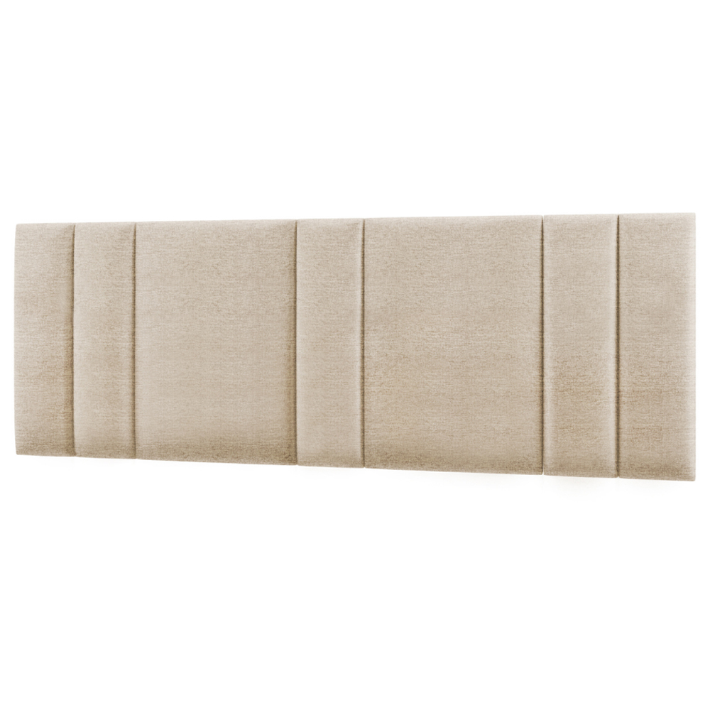 Cabeceira Modulada King 200 cm Com Led Linho Bege VConcept