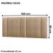 Cabeceira Modulada Queen 160 cm Com Led Boucle Bege Milani Store