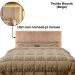 Cabeceira Modulada Queen 160 cm Com Led Boucle Bege Milani Store