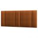 Cabeceira Modulada Queen 160 cm Com Led Boucle Terracota Milani Store