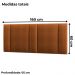 Cabeceira Modulada Queen 160 cm Com Led Boucle Terracota Milani Store