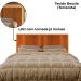 Cabeceira Modulada Queen 160 cm Com Led Boucle Terracota Milani Store