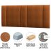 Cabeceira Modulada Queen 160 cm Com Led Boucle Terracota Milani Store