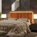 Cabeceira Modulada Queen 160 cm Com Led Boucle Terracota Milani Store