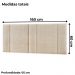 Cabeceira Modulada Queen 160 cm Com Led Linho Bege Milani Store