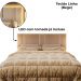 Cabeceira Modulada Queen 160 cm Com Led Linho Bege Milani Store