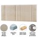 Cabeceira Modulada Queen 160 cm Com Led Linho Bege Milani Store