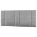 Cabeceira Modulada Queen 160 cm Com Led Linho Cinza Milani Store