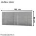 Cabeceira Modulada Queen 160 cm Com Led Linho Cinza Milani Store
