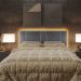Cabeceira Modulada Queen 160 cm Com Led Linho Cinza Milani Store