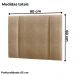 Cabeceira Modulada Solteiro 90 cm Com Led Boucle Bege Milani Store