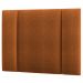Cabeceira Modulada Solteiro 90 cm Com Led Boucle Terracota Milani Store