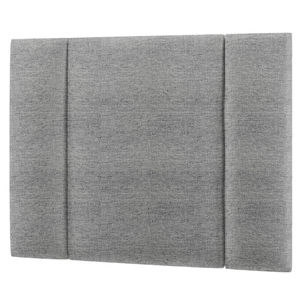Cabeceira Modulada Solteiro 90 cm Com Led Linho Cinza Milani Store