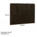 Cabeceira Queen 160cm Daiana Suede Marrom ID Milani Store