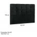 Cabeceira Queen 160cm Daiana Suede Preto ID Milani Store