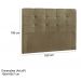 Cabeceira Queen 160cm Daiana Suede Taupe ID Milani Store