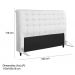 Cabeceira Queen 160cm Damares Corano Branco ID Milani Store