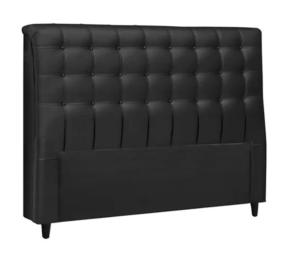 Cabeceira Queen 160cm Damares Corano Preto ID Milani Store