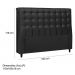 Cabeceira Queen 160cm Damares Corano Preto ID Milani Store